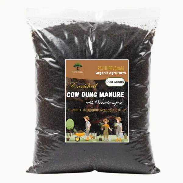 Enriched cow dung manure 900grams Enriched cow dung manure